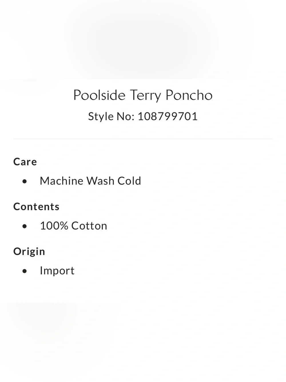 Free People free-est terrycloth poncho in poseidon blue
